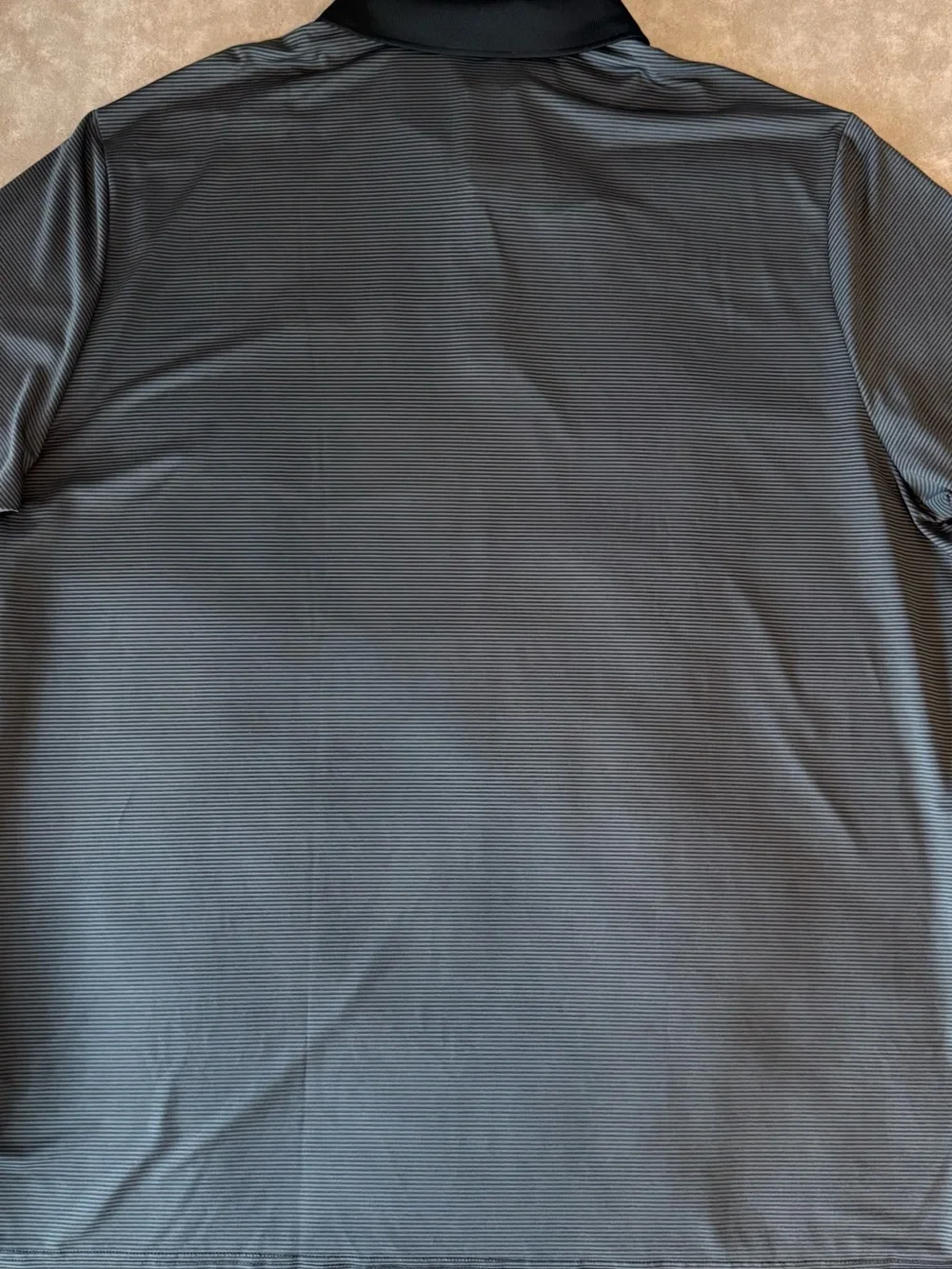 Adidas Ottoman Polo Men’s 3XL Black Gray Stripe DAWGS Golf Shirt NWT